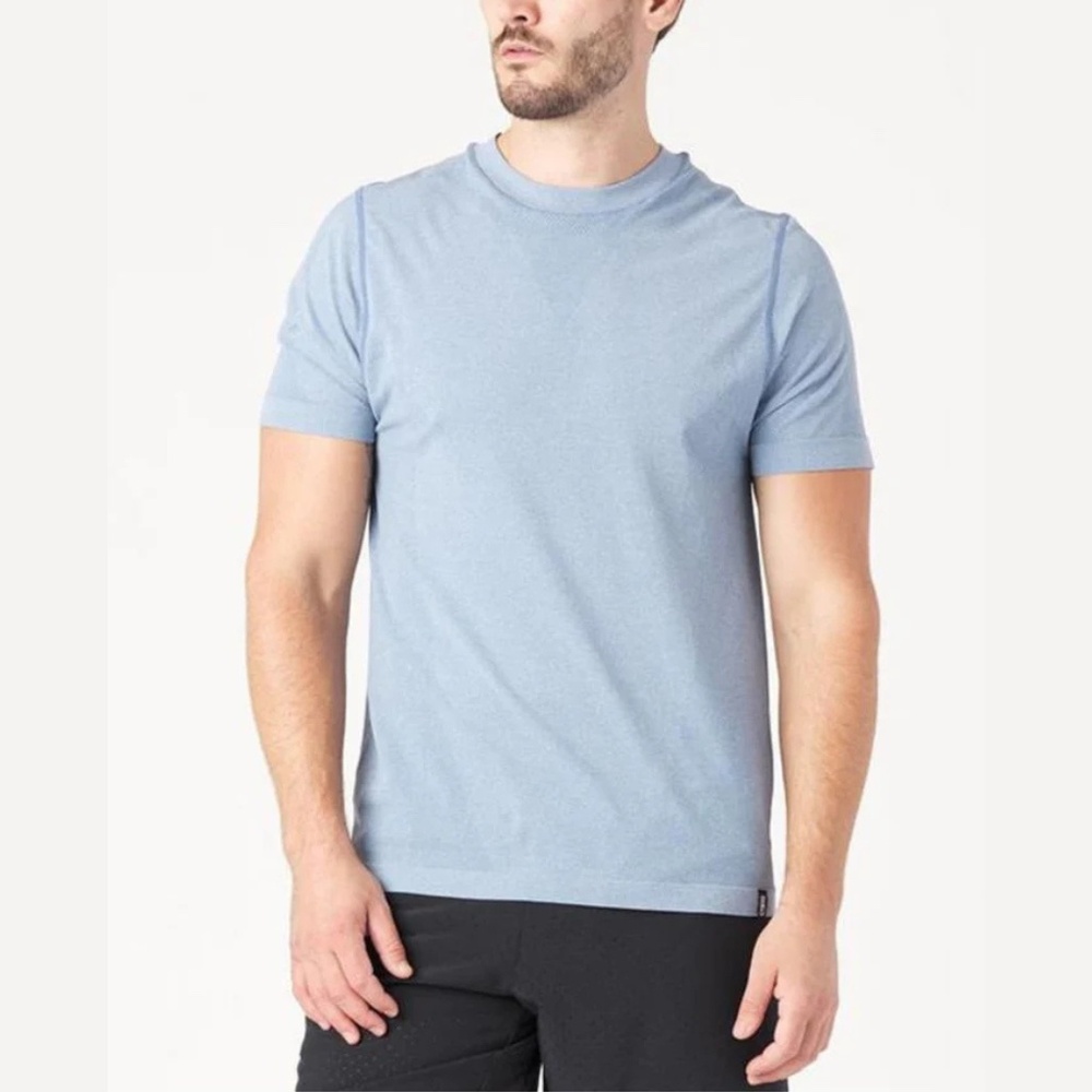 Glyder MENS TIMOR SHORT SLEEVE: DENIM BLUE